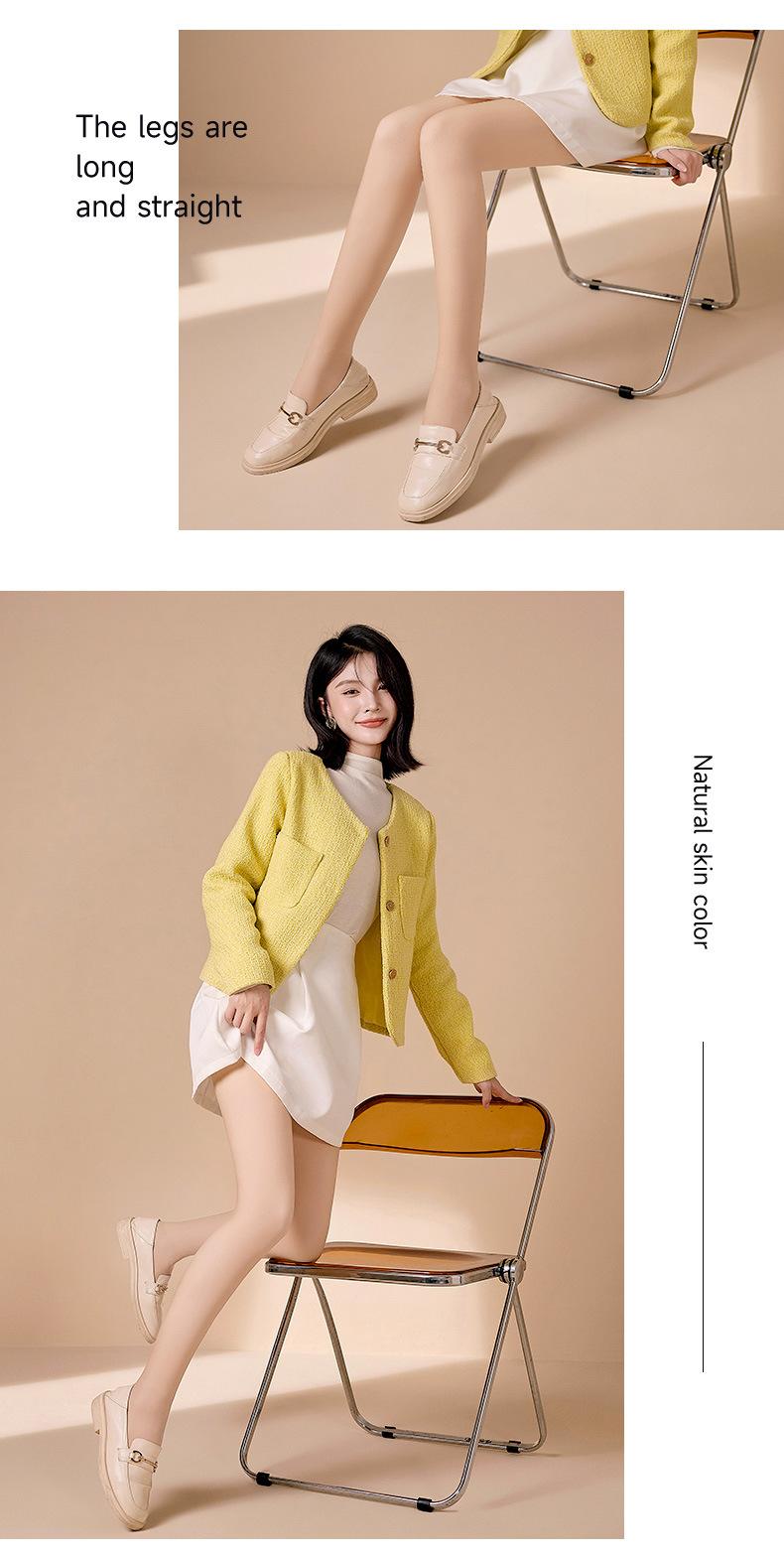 Product Introduction of 140cm Tall and Short Superb Fleshcolor Pantynose 185 Lengthened Double Layer Arbitrary Cut Silk Stockings Pantyhose Women's Autumn and Winter Fleece-lined 18