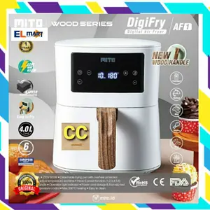 MITO Dgital Air Fryer AF1 4 Liter Menggoreng Tanpa Minyak AF 1 4L Low Watt AF-1