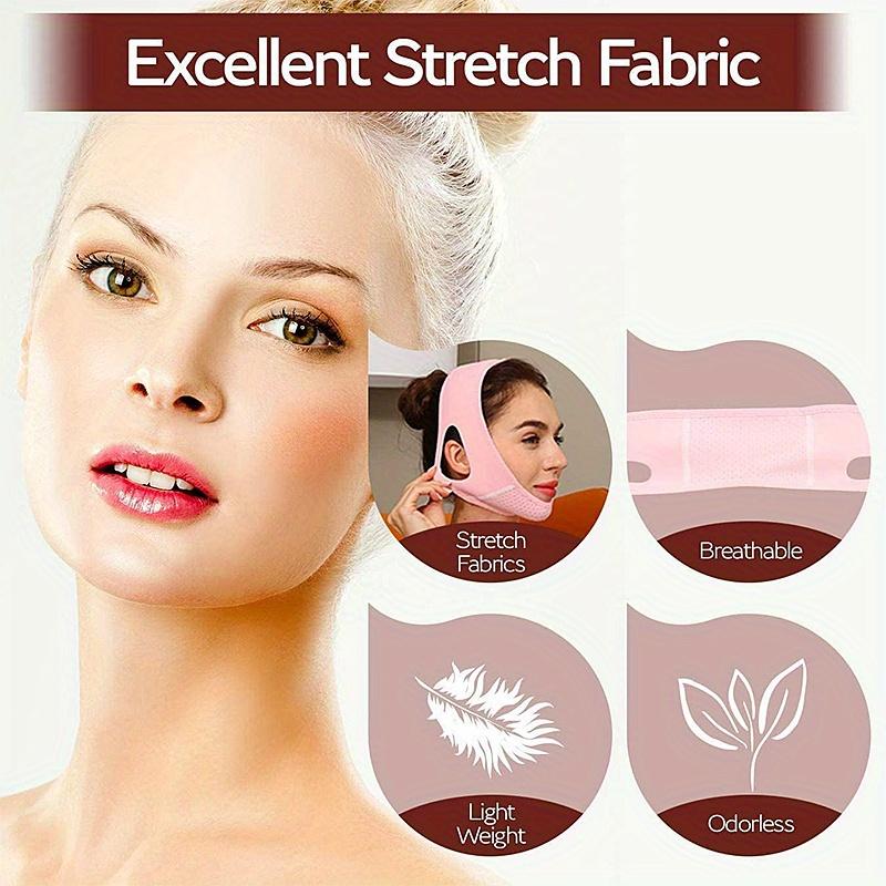 Product Introduction of Mặt Nạ Băng Quấn, Mặt Nạ Nâng Cơ Mặt Chữ V Nhỏ Mặt Nạ Cắn Cằm Đôi, Dây Đeo Ngủ, Mặt Nạ Nâng Cơ Chữ V Tái Sử Dụng, Dây Đeo Giảm Cân Trên Khuôn Mặt, Mặt Nạ Nâng Cằm Làm Đẹp Da Skincare 3