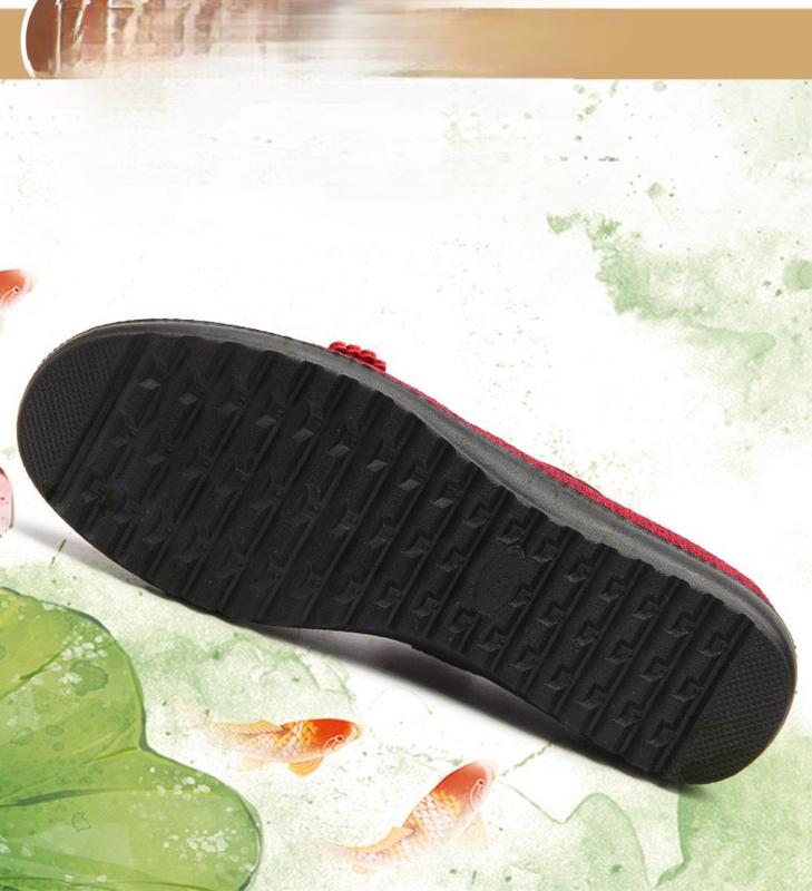 Giày trung niên nữ, giày bà nội bà ngoại, giày lười vải nữ Shoes Shoes 7