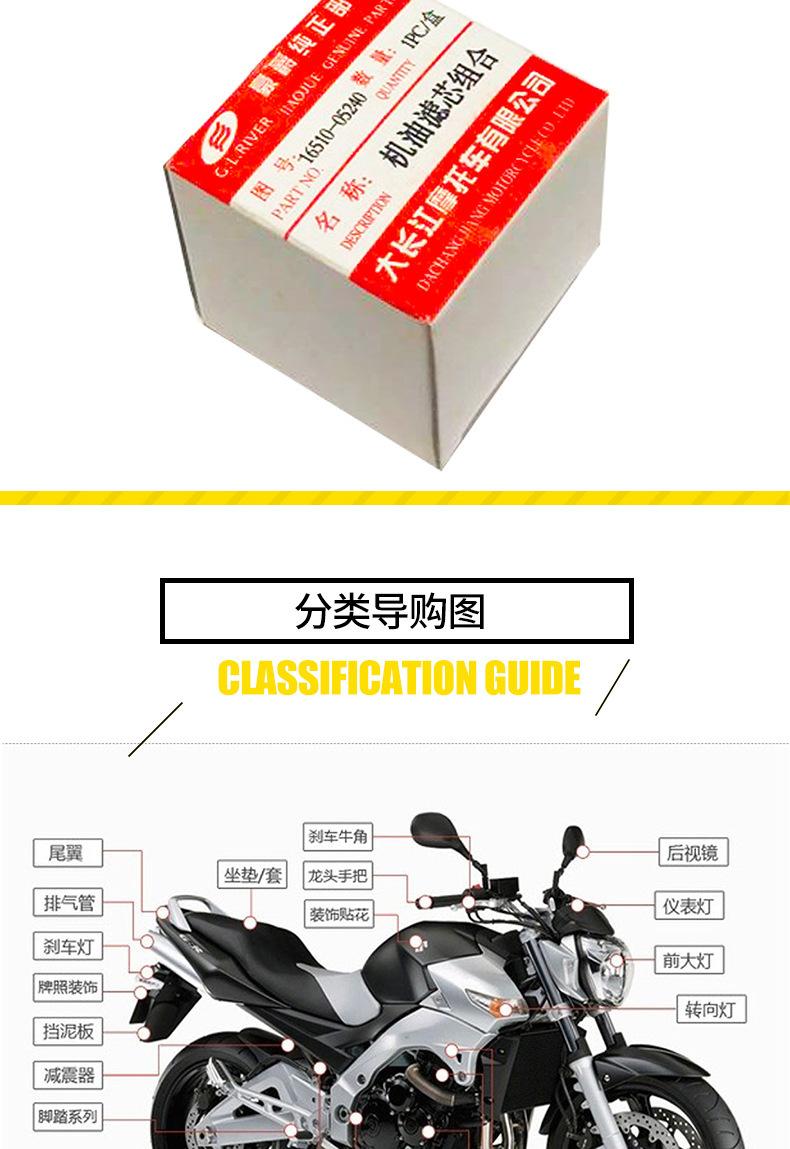 Product Introduction of Motorcycle Accessories Oil Filter Ruishuang Fengcai Gn125 Oil Filter Oil Filter Filter Paper Wholesale 8