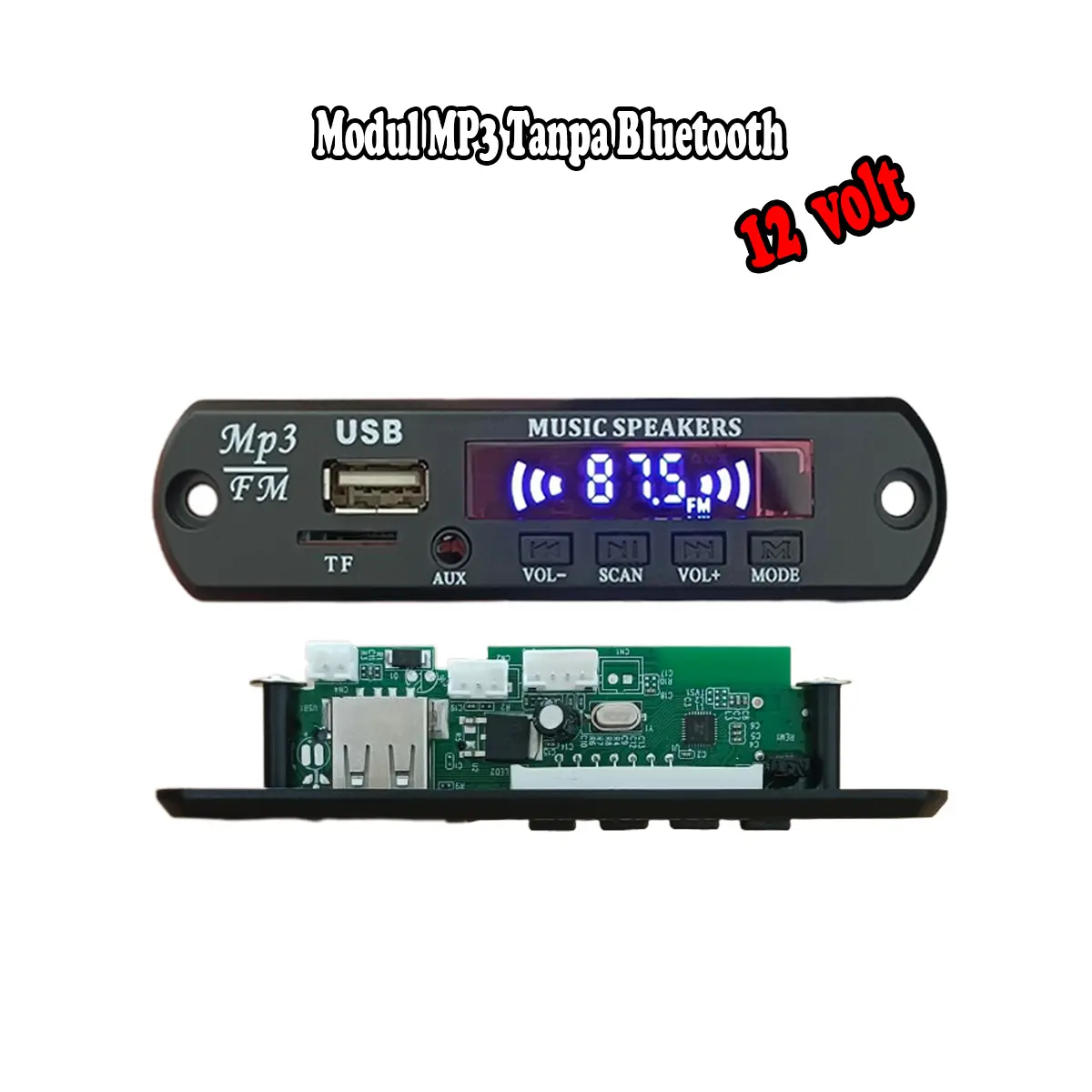 Modul MP3 Tanpa Bluetooth atau tidak bluetooth lagu