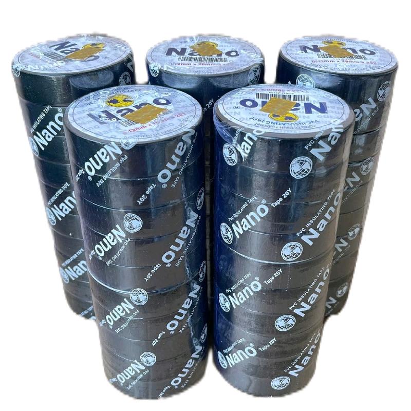 Sale Mới 10 CUỘN Băng Keo Đen Nano Băng Keo Điện Nano Băng Keo Cách Điện PVC hàng chất lượng loại 1 có đăng ký nhãn hiệu độc quyền