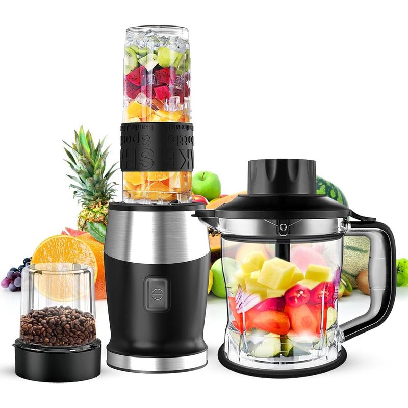 TikTok Shop qiqi shopBlender and Food Processor Combo Blender for Shakes and Smoothies Personal Blender Small Blender Suitable for Kitchen Home 700W Electric Blender with Mixer Grinder Blender Chopper