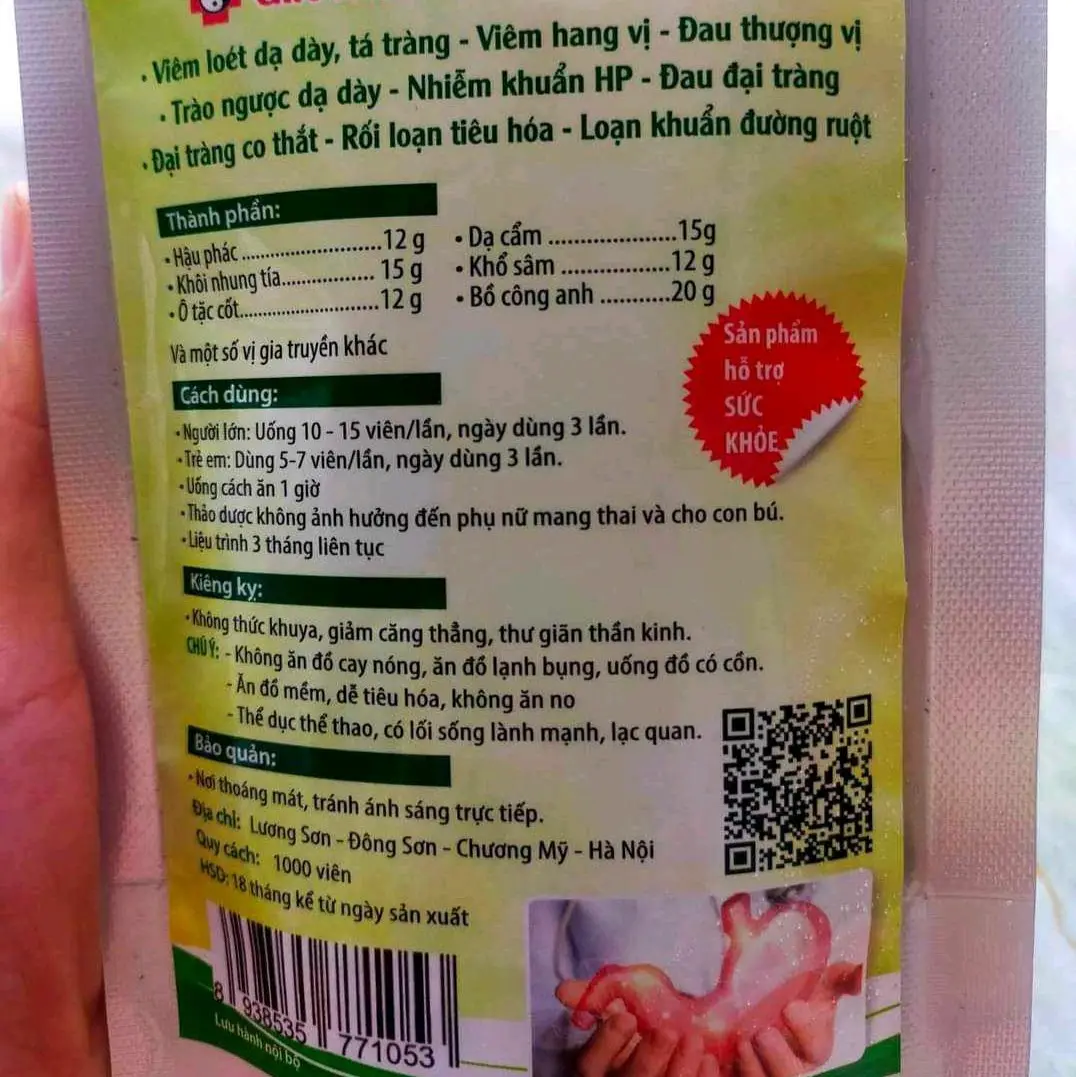 Thảo dược chăm sóc dạ dày dân tộc nùng
