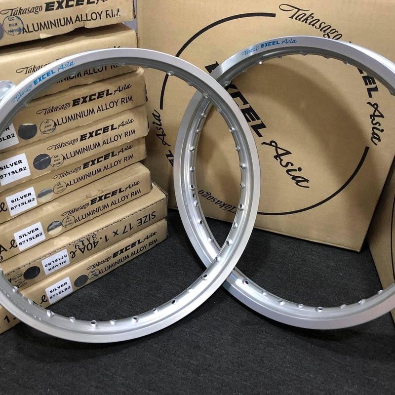 Niềng nhôm Excel asia chính hãng Malay. . Chất liệu nhôm 6 cứng. Thay thế và sử dụng cho nhiều dòng. Size niềng 1.4-1.6