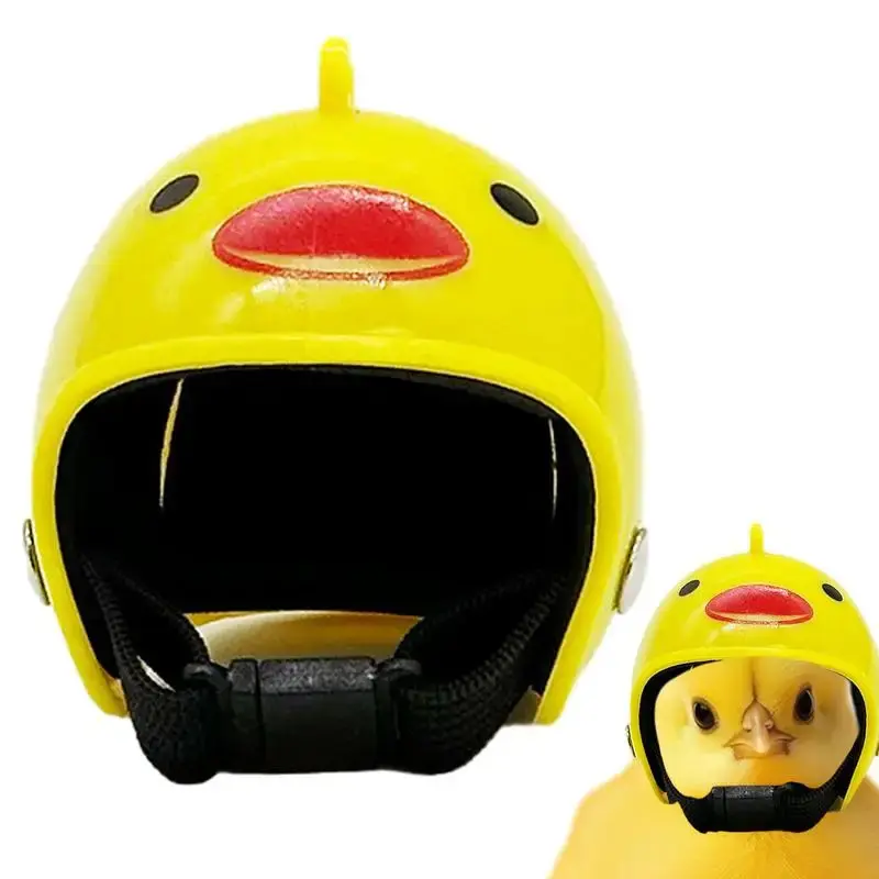 Chicken Hats MIni Chicken Safety Hat Adjustable Chicken Safety Hat Small Pet Hard Hat For Chicks Parakeets Parrots Birds Ducks