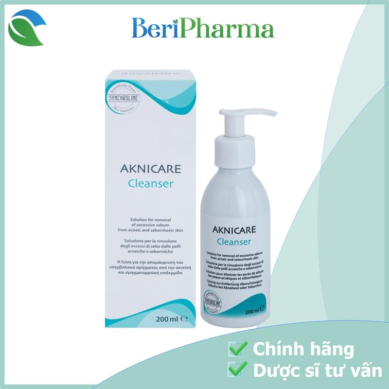 Aknicare Gel Rửa Mặt Cho Da Dầu Mụn Cleanser 200ml