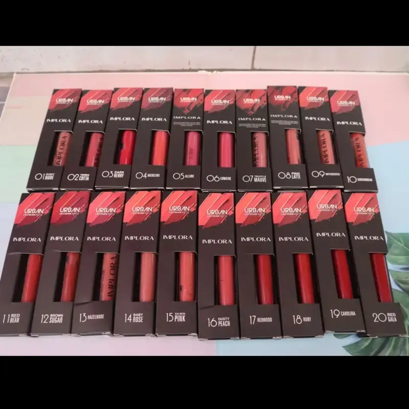 ( Dapat 12pc ) Implora Lipcream Lengkap Shade 2