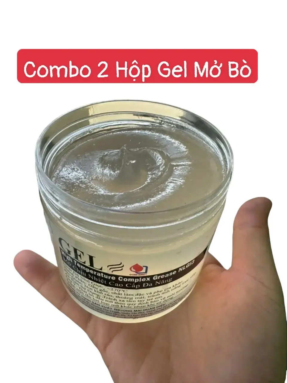 GEL Mỡ Bò Chịu Nhiệt Cao Cấp 270℃ ( Nhập Khẫu Siêu Kháng Nước - Bao Bì : Lon 400Gr )