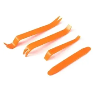 (ISI 4 PCS) ALAT PEMBUKA DASHBOARD (ORANGE) mobil congkel body motor penyongkel interior door trim fender bemper