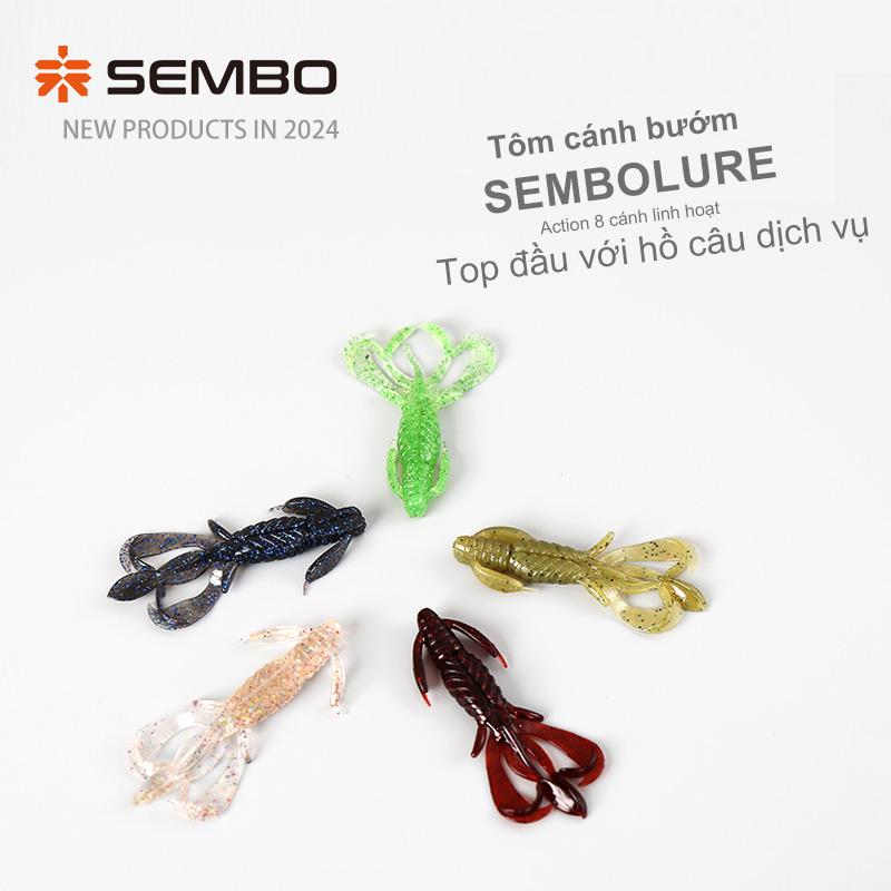 SEMBOLURE mồi mềm  tôm cánh bướm, mồi chuyên câu lure có mùi thu hút cá  , mồi câu cá lóc cá chẽm cá nheo, mồi câu lure dịch vụ