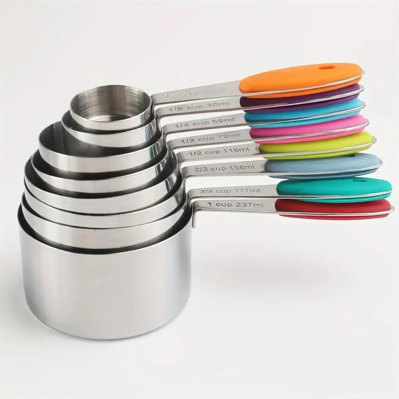 Stainless Steel Measuring Spoon & Cup Set, 17pcs/set Double-sided Magnetic Measuring Spoon Set, Kitchen Measuring Tool for Cooking & Baking 2