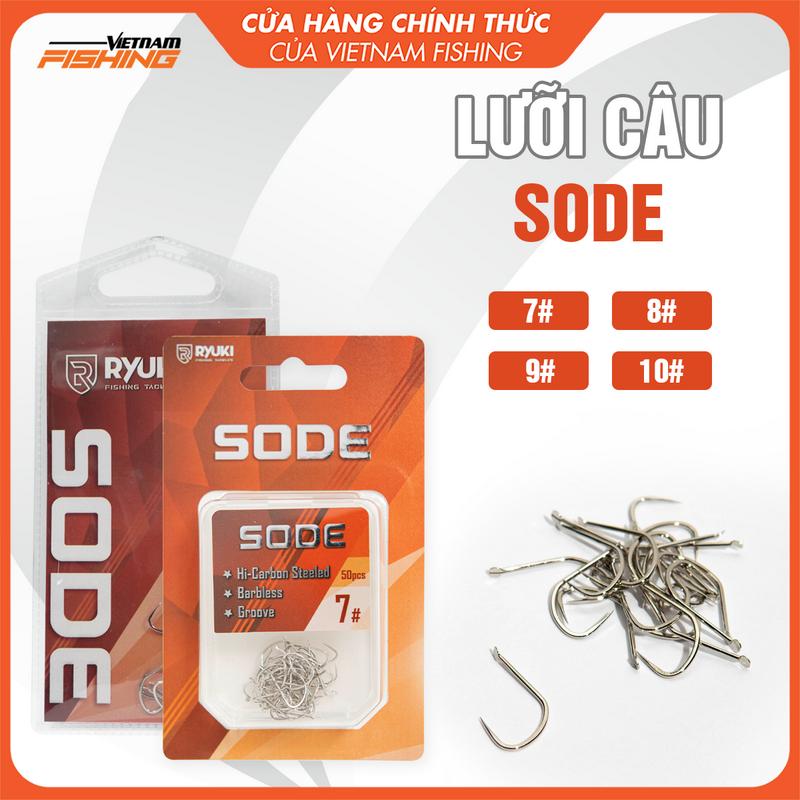 Lưỡi Không Ngạnh Câu Cá Chép RYUKI Sode