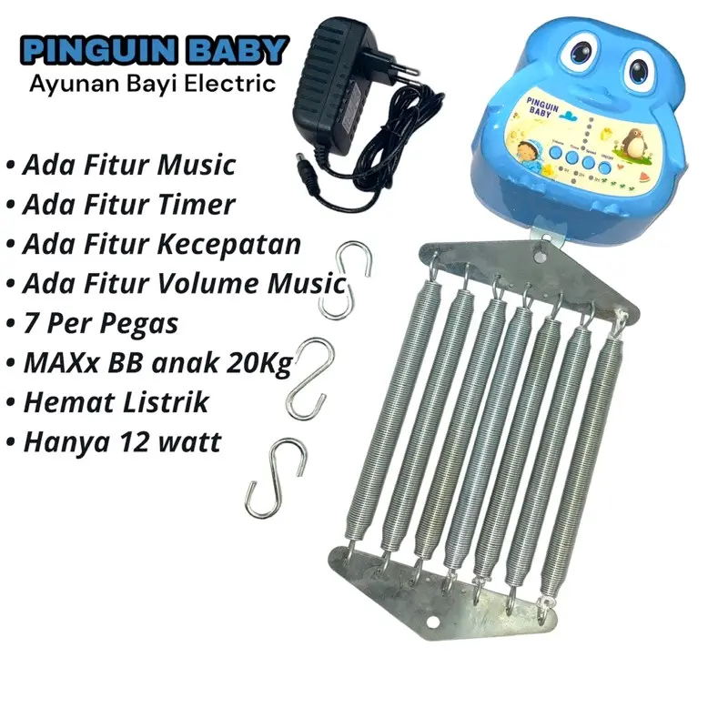 Ayunan Listrik Otomatis / Ayunan Bayi Ada musik