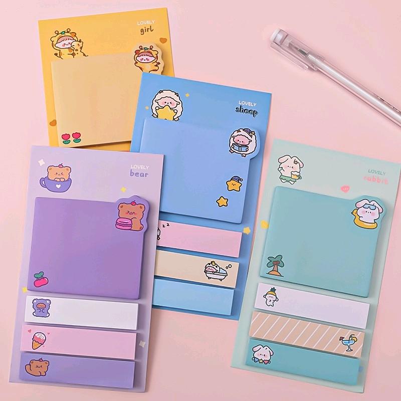 STICKY NOTES BARIS MOTIF KARTUN LUCU 1
