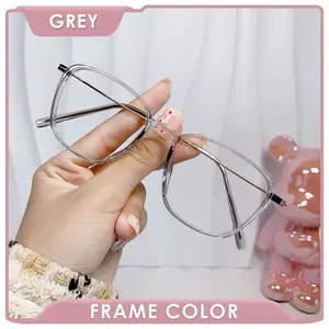 【BELI 1 PCS MINUS GRATIS 1 KACAMATA】 Kacamata Photocromic Model Terbaru Dan Terlaris Free Box & Lap antiradiasi frame Resin Gray Frames & Glasses