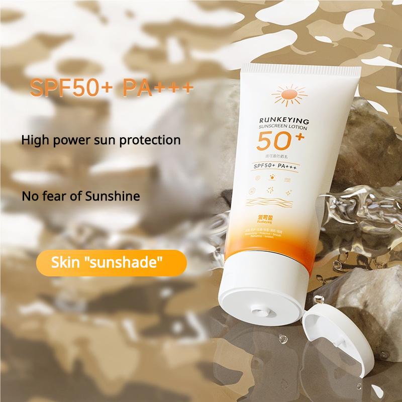 Kem Chống Nắng Làm Trắng, SPF50 + +, Chống Tia Cực Tím, Mùi Cam, Dùng Cho Mặt Và Cơ Thể, Tươi Mới, Chống Nắng Công Suất Cao, Kem Dưỡng Da Khuôn khô không chứa paraben 4