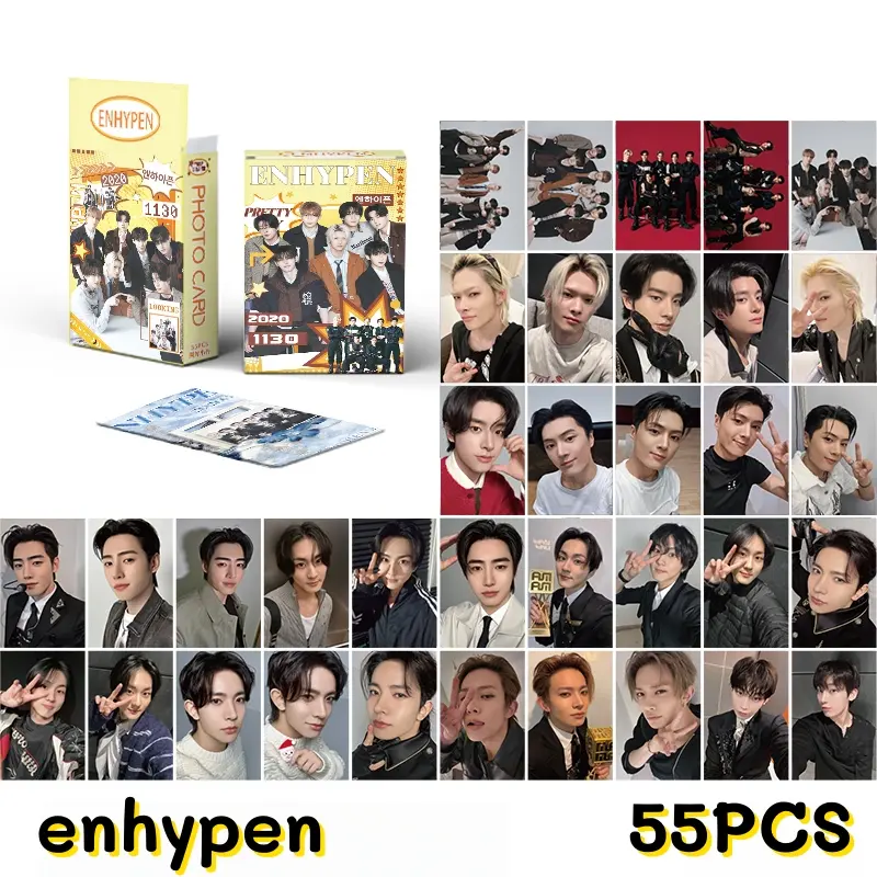 holographic lomo cards enhypen YOU 92PCS Shop enhypen lomo cards holographic