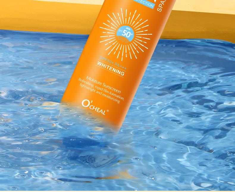 Product Introduction of Summer Waterproof Sunscreen Spray Brightening Refreshing Non-Greasy Sunscreen 50 Times Sunscreen Spray Skincare Facial Skin Repair 3