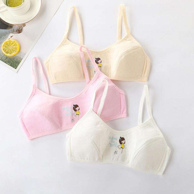 Áo Ngực Không Dây, Chất Liệu Cotton Nguyên Chất, Thiết Kế Dễ Thương, Loại Áo Vest, Thích Hợp Cho Thời Thanh Xuân, Áo Ống Ngực, Áo Ngực Đồng Phục, Dành Cho Bé Gái, Học Sinh, Thanh Thiếu Niên Và Trẻ Em, Áo Ngực, Không Dây 1