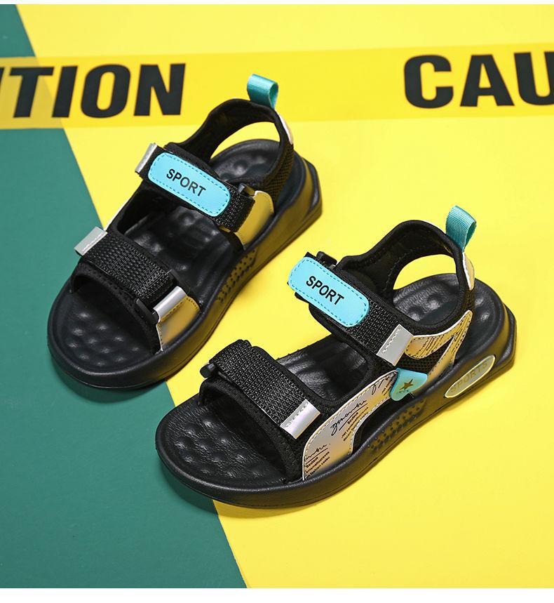 Product Introduction of ABC PEAC Boys' Sandals 2025 Summer New Soft Sole Non-Slip Boys' Sports Beach Shoes For Big Kids 8