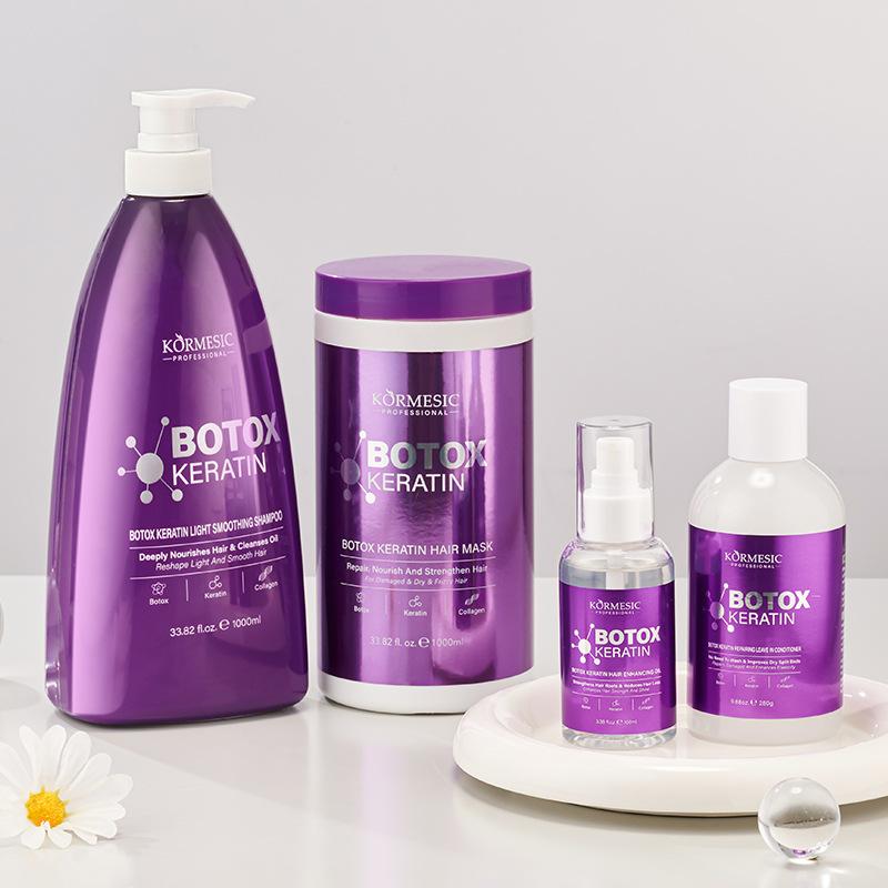 Product Introduction of KORMESIC Keratin Large Capacity Shampoo for Moisturizing and Preventing Split Hair Mask Conditioner Haircare 8