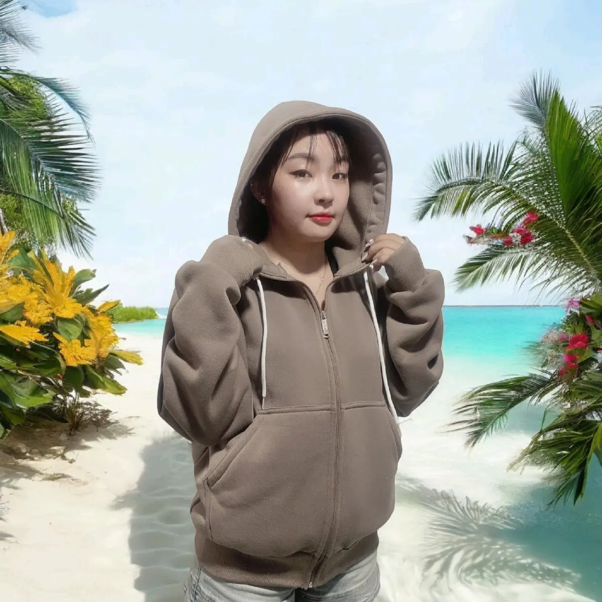 Áo Khoác NỈ NAM NỮ( Trai nhảy thêm 1_2 size) DÀY DẶN PHOM DÀI BO CO GIÃN.4TÚI.NÓN TO 2 Lớp.Hoodie Jacket.