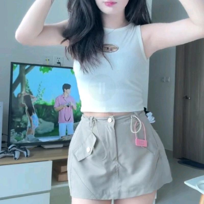 (XẢ KHO) CHÂN VÁY KAKI CÓ LÓT QUẦN _ KHÁNH VY STORE( 20775) Nữ