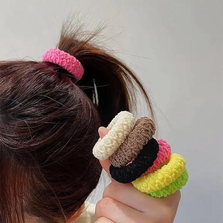 ED - FREE TOPLES - 12PCS KUNCIRAN IKAT RAMBUT DONAT TEBAL TOWEL RING / KARET RAMBUT DONAT MIX KOREAN ELASTIS - Shop | Tokopedia
