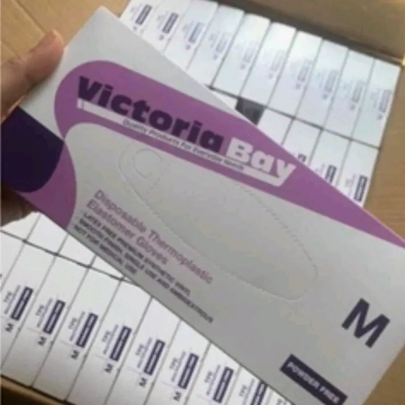 Set 100 cái bao tay cao su Victoria Bay dẻo bền 4