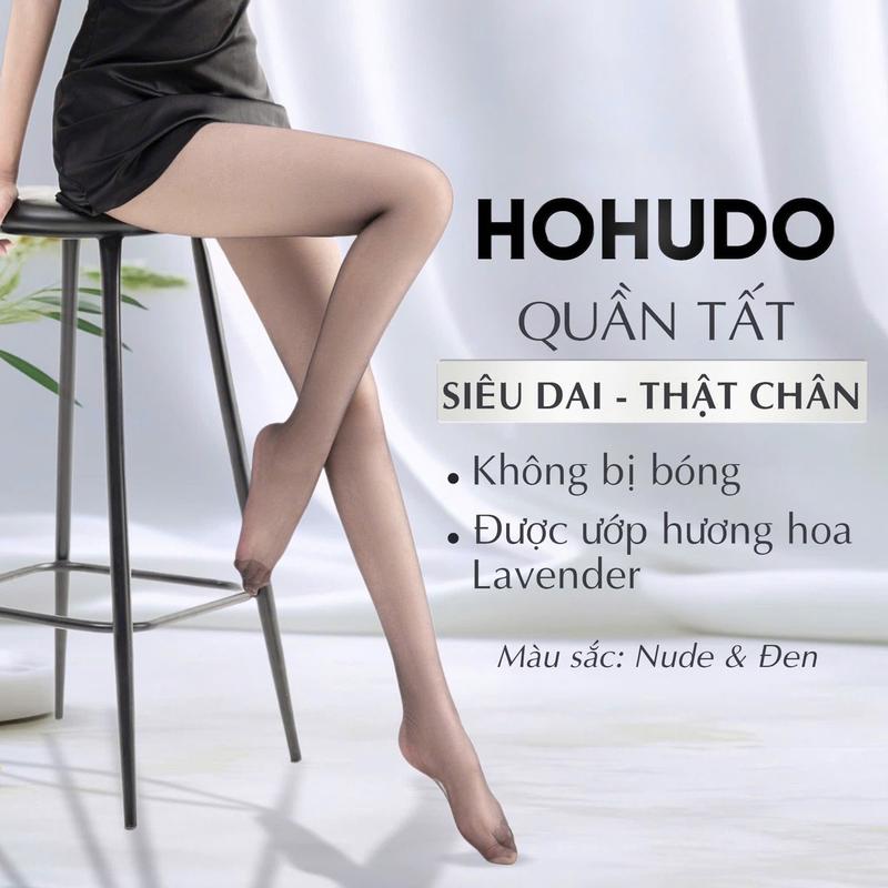 Quần tất Hohudo queen siêu trong thật chân (mua về để ngăn đá 30 phút để bền hơn)lỗi 1 đổi 1 Nữ Đen