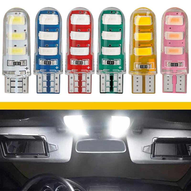 Product Introduction of Silicone W5W Glue Display Light High-brightness Small Bubble 12V 2 PCS Automobile LED Width Indicator Light For T10 5630 6SMD 22