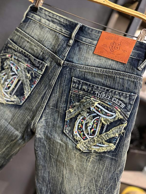 [2 Mẫu Quần Short Denim Không Co Giãn JD764] Màu Xanh Was Dơ Thêu Chữ T Túi Rách Kiểu & Màu Xanh Đậm Was Vải Gân & Màu Xanh Bạc Túi Đắp Da QS2060-QS2061 4
