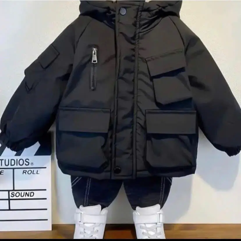 Áo Khoác Lót Lông Cao Cấp Cho Bé Trai - Áo Parka Túi Hộp Mềm Mịn - Cotton