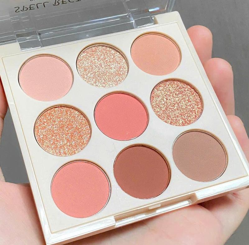  Bảng phấn mắt Odbo 9 ô Spell Recipe màu lì và ánh nhũ siêu mịn dễ makeup lên màu cực chuẩn 