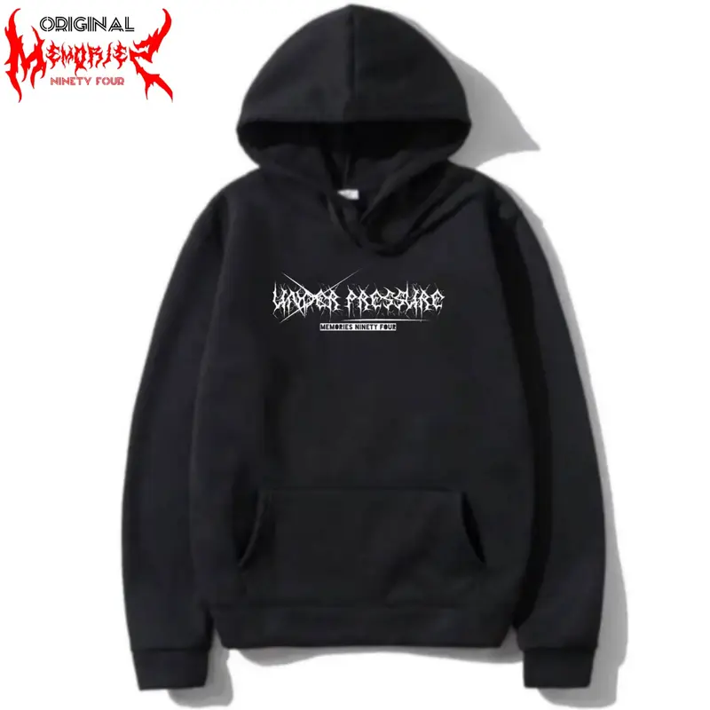 COD Hoodie Jumper motif metalTerbaru Sweater Hoodie Pria Wanita Bahan Fleece Tebal Size M-XL Keren Panjang Lembut Distro 1
