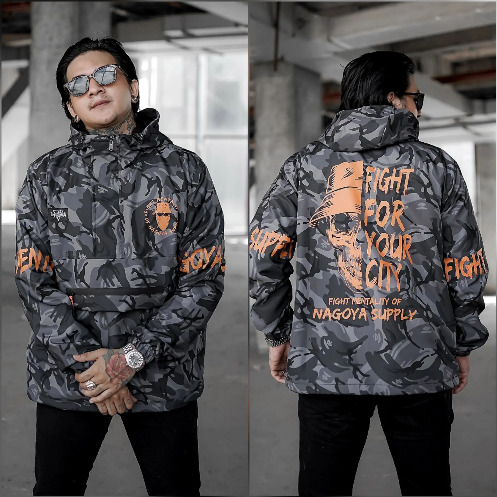 Jaket Cagoule Pria Original Nagoya - Jaket Parasut Waterproof Distro