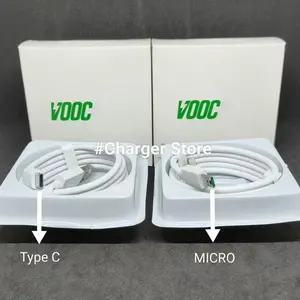 Kabel Data OPP0 Fast Charging VOOC Micro USB - Type C Pengisian Cepat VOOC Fast Support Hingga 4A Cable Charger - Micro USB