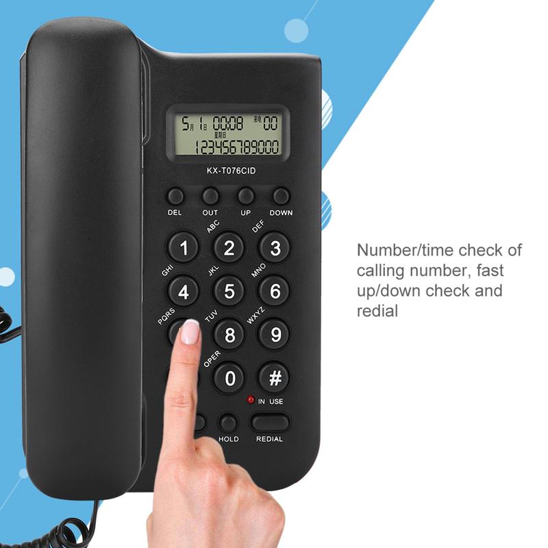 Home Hotel Wired Desktop Wall Phone Office Landline Telephon 1