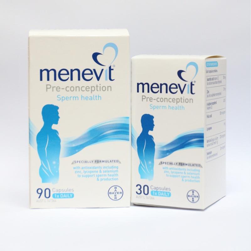 Menevit Vitamin Hỗ trợ sức khỏe nam giới Úc 30 viên , 90 viên