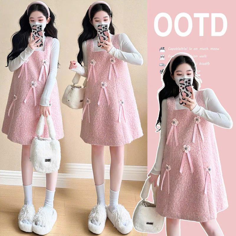 Young Mom Yếm Bầu Y526 Form Suôn A Gọn Bầu Màu Sắc Tươi Tắn Chất Liệu Dày Dặn Ấm Áp Thích Hợp Thời Kỳ Thai Sản Nhập Khẩu Từ Quảng Châu