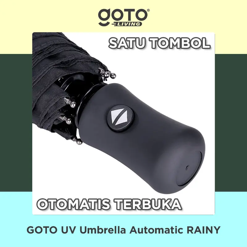 Goto [COD] Rainy Payung Umbrella Lipat Besar Polos Anti UV Otomatis 4