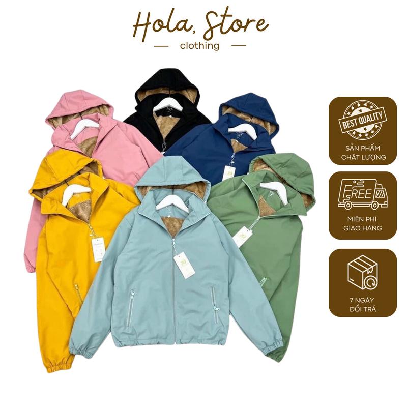 Áo Khoác Gió Lót Lông Nữ Cao Cấp Áo Gió Nữ Lót Lông Dày Dặn Ấm Áp