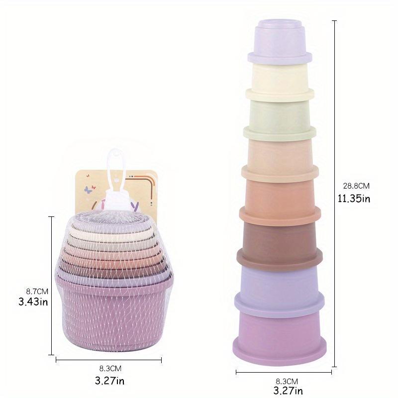 Product Introduction of Rabbit Stacking Cups Feeding Toy, 1 Set Reusable Rabbit Feeding Toy, Pet Feeding Supplies for Small Animals, Rabbit & Pet Supplies 1