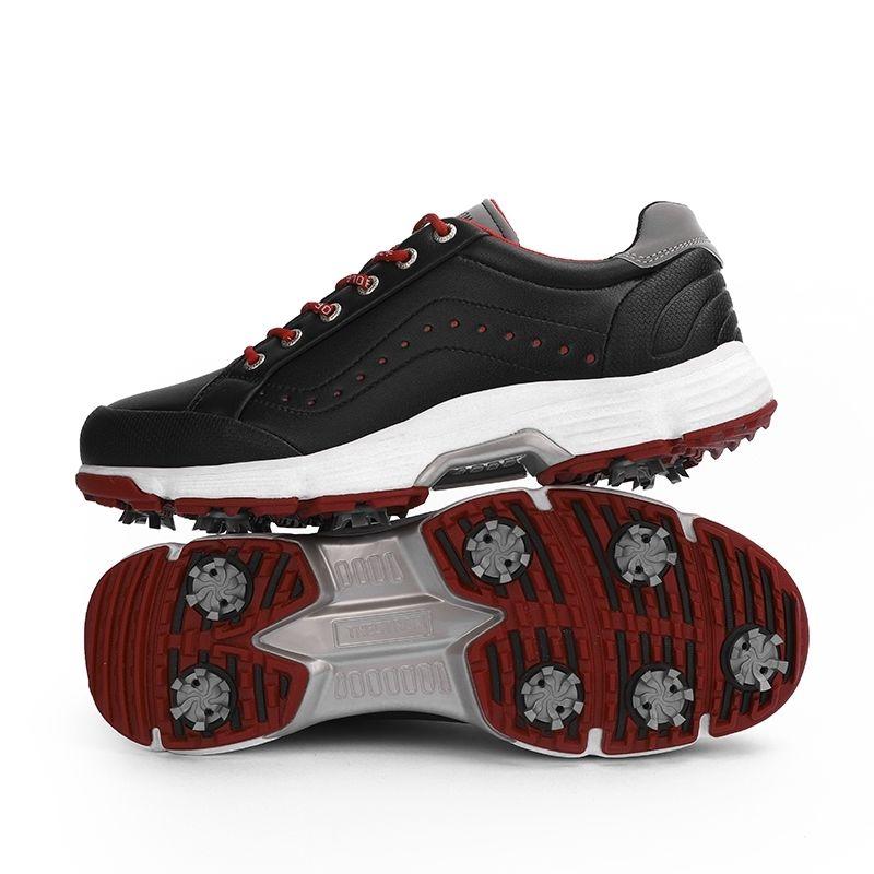 Product Introduction of Foreign Trade Low-Top Men's Golf Waterproof Sneakers Non-Slip plus Size with Studs Golf Sports Leisure Training Shoes Men's Xz25036 18