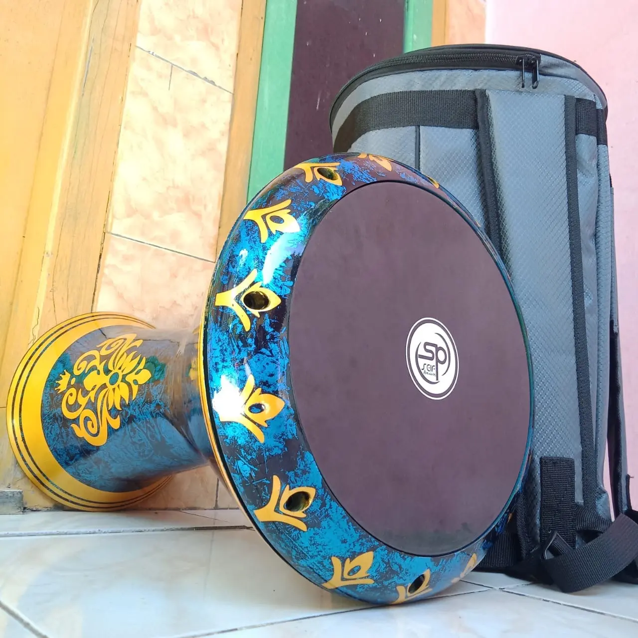 Darbuka murah 8 inc motif fullset kualitas bagus