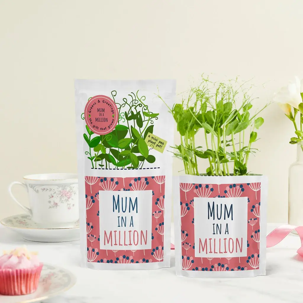 Greens & Greetings: Mum in a Million - Growable Greeting Card