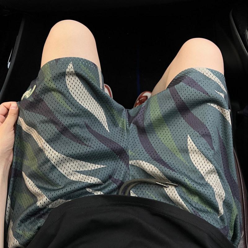 Quần Đùi Camo In Hình Ngựa Vằn, Dành Cho Nam Giới Ngoại Cỡ, Thích Hợp Cho Mùa Hè 5