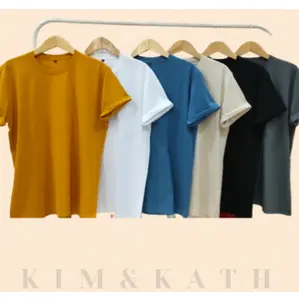 KAOS UNISEX COTTON COMBED 30S ( 100 % COTTON ) Katun Crew Neck Polos